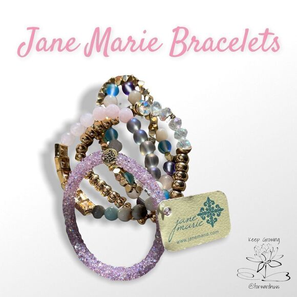 Jane Marie Set of 5 Stretch Bracelets - New with Tags - Picture 1 of 6